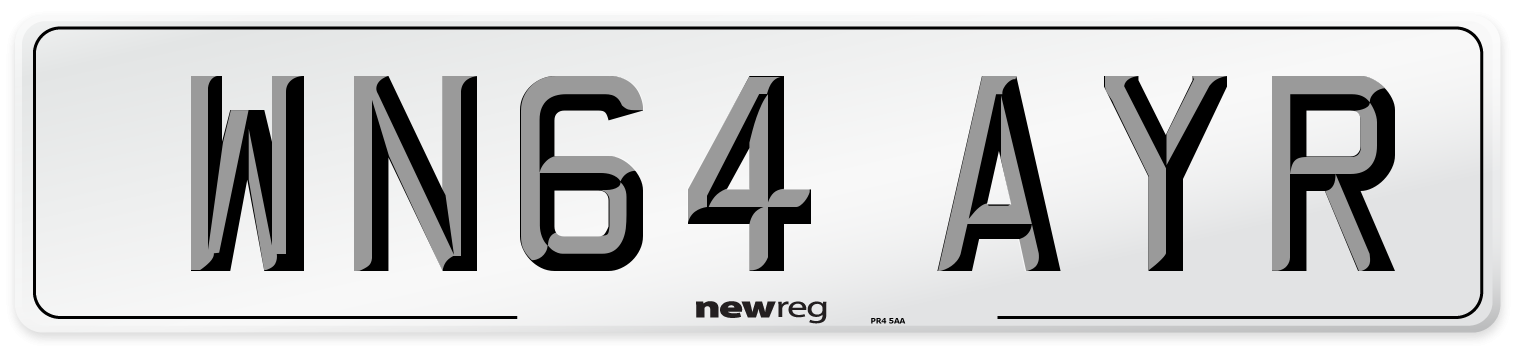WN64 AYR Number Plate from New Reg